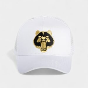 كاب-White Roaring Bear Trucker Hat