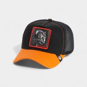 كاب -Panther Black & Orange Trucker Hat