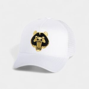 كاب-White Roaring Bear Trucker Hat