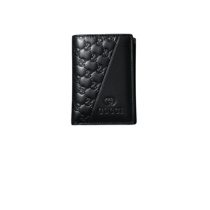 محفظة رجالي  Gucci GG Supreme Black Leather Wallet
