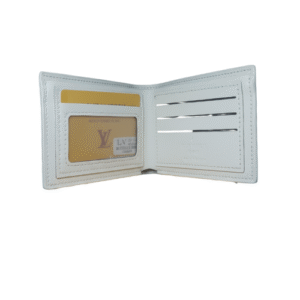 محفظة رجالية شبابية جلد مزينة بحروف ملونة – تصميم كاجوال عصري